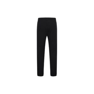 Off-White Herrebukser med logo-trykk, ensfarget, casual, lange bukser, svart