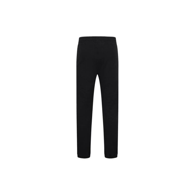 Off-White Herrebukser med logo-trykk, ensfarget, casual, lange bukser, svart