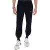 Off-White Herrebukser med logo-trykk, ensfarget, casual, lange bukser, svart