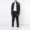 Off-White Herrebukser med snøring i livet og stripe på siden, løstsittende, svart