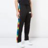 Off-White Herrebukser med snøring i livet og stripe på siden, løstsittende, svart