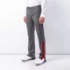 Off-White Herrebukser med stripemønster, casual, lange, slim fit, grå