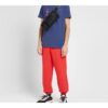 Off-White herrebukser med trykt logo, røde sportsbukser/joggebukser