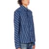 Off-White herreflanellskjorte i blått rutemønster
