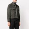 Off-White herrejakke i Denim med pilemønster, grå