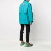 Off-White herrejakke i funksjonelt materiale, avtakbar og vindtett, løs passform, sjøblå