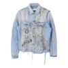 Off-White herrejakke i graffiti-Denim, blå