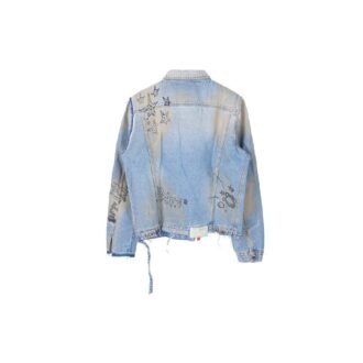 Off-White herrejakke i graffiti-Denim, blå