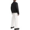 Off-White Herrejakke med brodert mønster og glidelås, svart