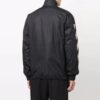 Off-White Herrejakke med diagonale striper, løs passform, svart