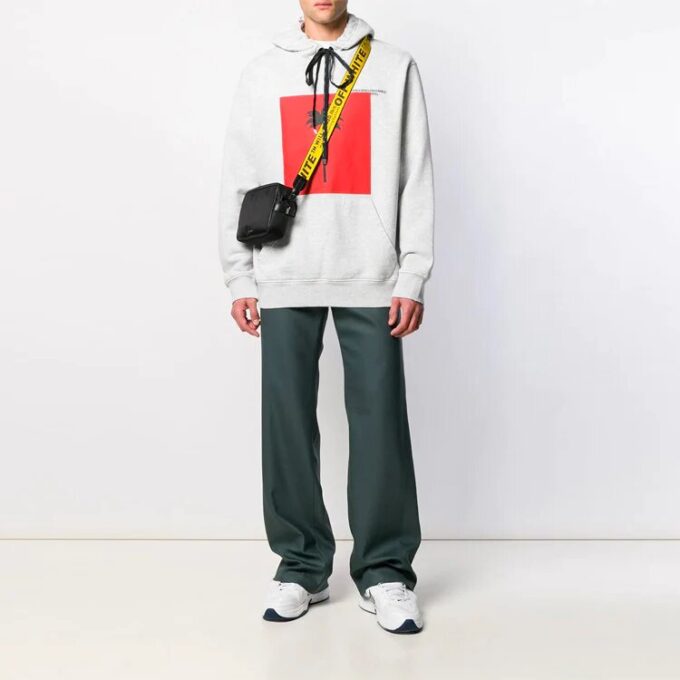 Off-White Herrejakke med lange bukser, løs passform, mørkegrønn