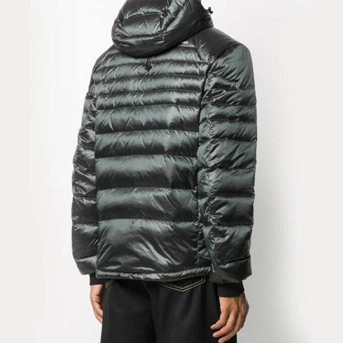 Off-White herrejakke med logo-trykk i grått