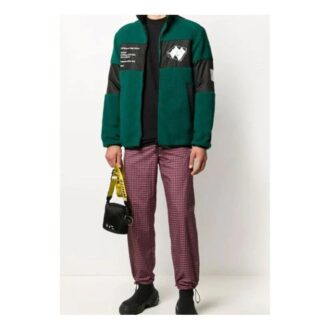Off-White Herrejakke med trykk, grønn