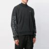 Off-White Herreklassisk stripet logo-trykkgenser Svart