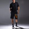 Off-White herreshorts med trykk, svart