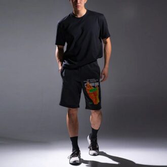 Off-White herreshorts med trykk, svart