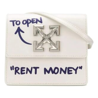 Off-White Jitney 0.7 Quote belteveske Elfenben