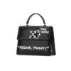 Off-White Jitney 1.4 Arrows Graffiti-trykk skulderveske, svart