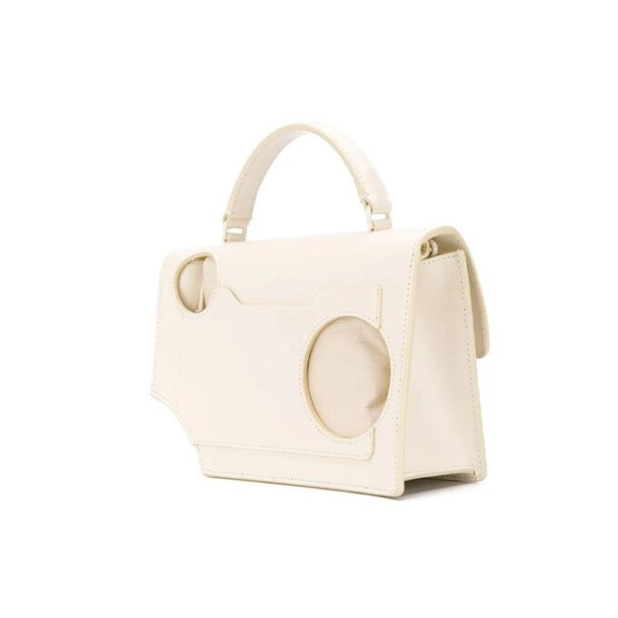 Off-White Jitney 1.4 Tote skulderveske i skinn, beige