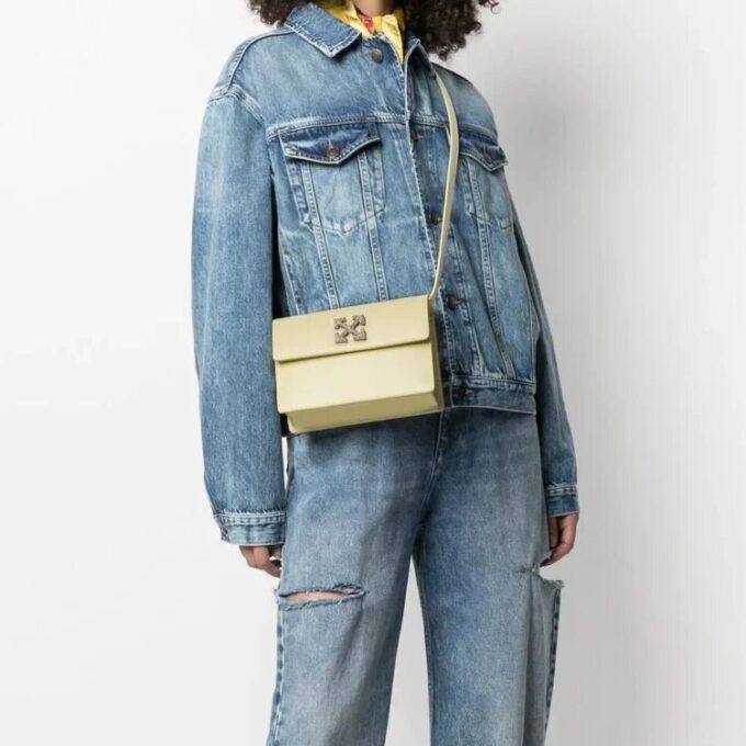 Off-White Jitney skulderveske, gul