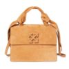 Off-White Jitney suede messenger-veske gul
