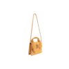 Off-White Jitney suede messenger-veske gul