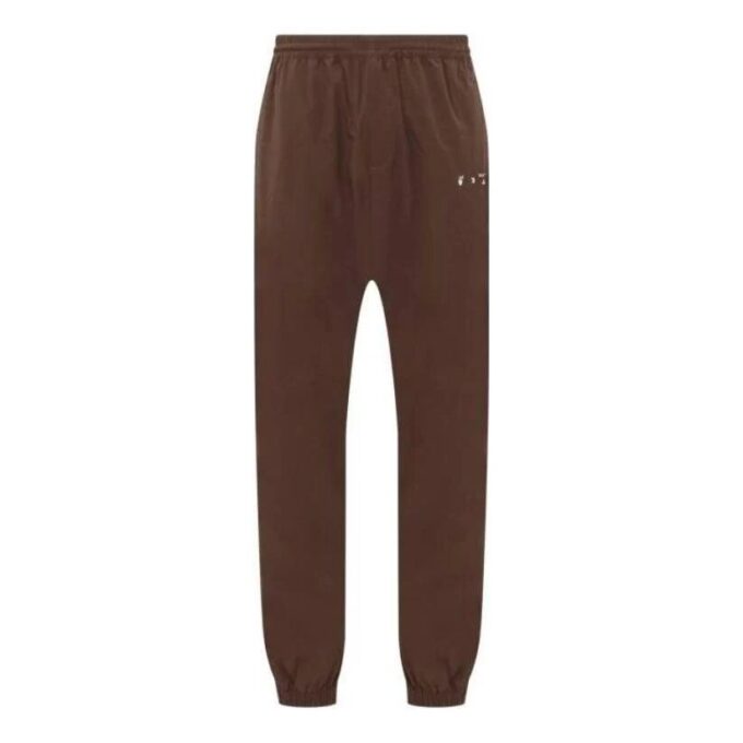 Off-White joggebukse/bukser for menn i ensfarget design