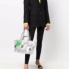 Off-White kommersiell tote «Silver»