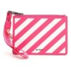 Off-White Kontrastfarger Stripe Rosa