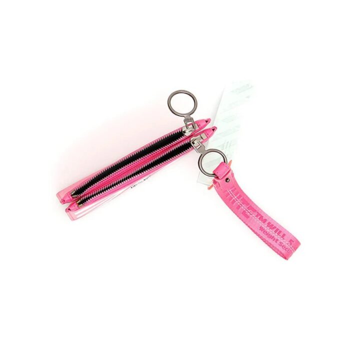 Off-White Kontrastfarger Stripe Rosa