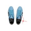 Off-White Krokodillemønstrede skinnsneakers «Blue White»