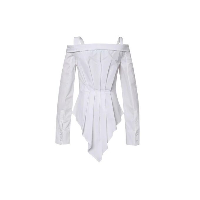 Off-White Langermet Hvit Skjorte