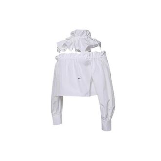 Off-White Langermet kort hvit topp på Shorts