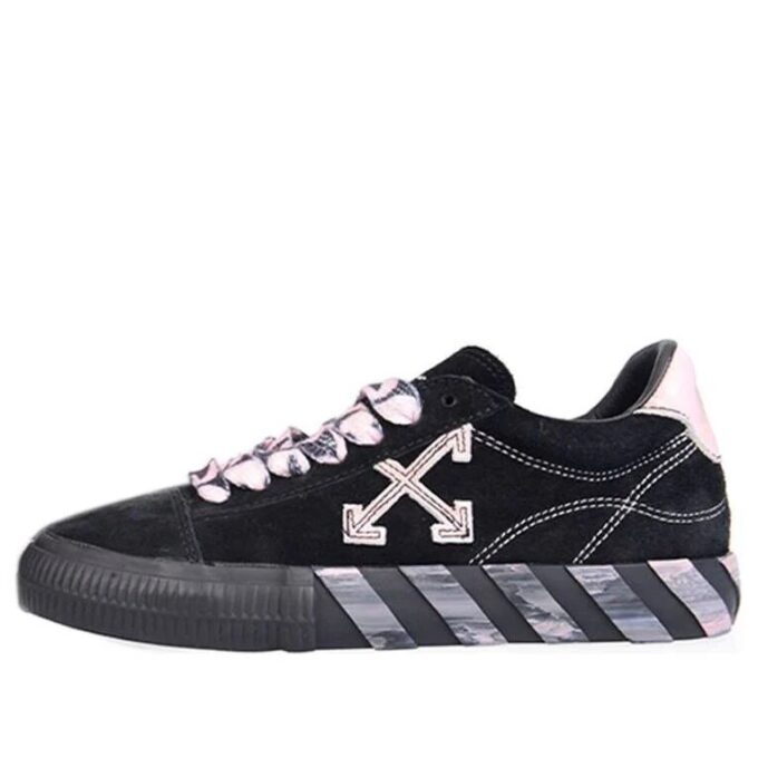 Off-White lave sportssko svart/rosa