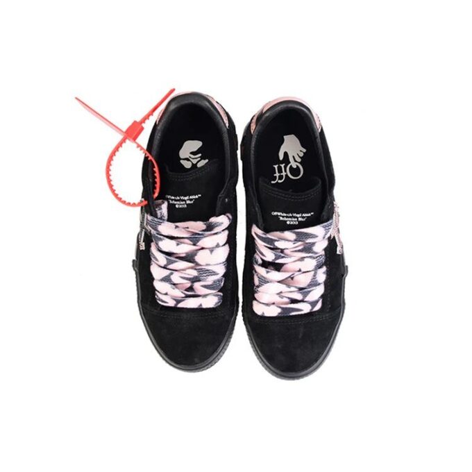 Off-White lave sportssko svart/rosa