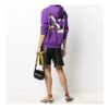 Off-White Leaves Arrow Drawstring Hood lilla hettegenser