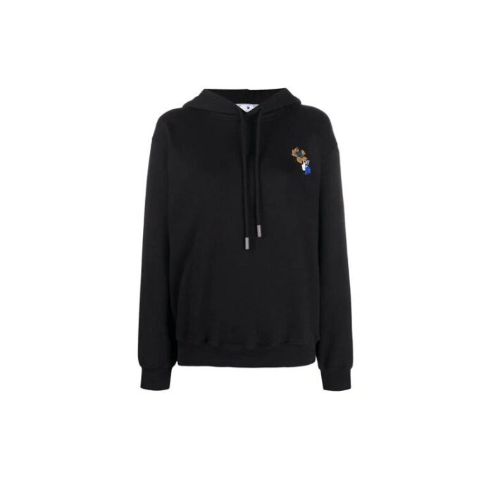 Off-White Leaves Arrow-hettegenser, svart