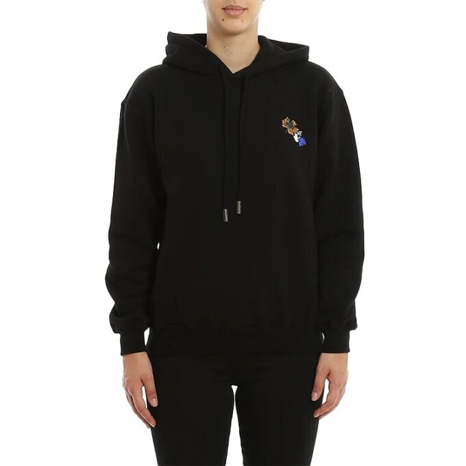 Off-White Leaves Arrow-hettegenser, svart