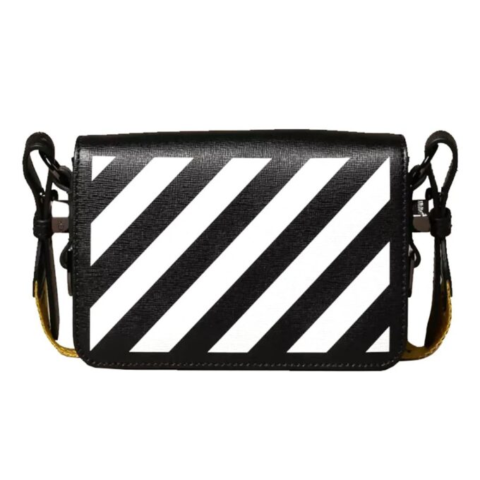 Off-White Letter Micro-label Deceleration Stripe skulderveske svart