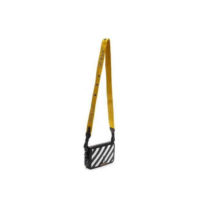 Off-White Letter Micro-label Deceleration Stripe skulderveske svart
