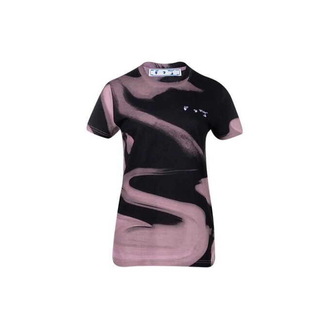 Off-White Liquid Melt Casual Tee «Nude White»