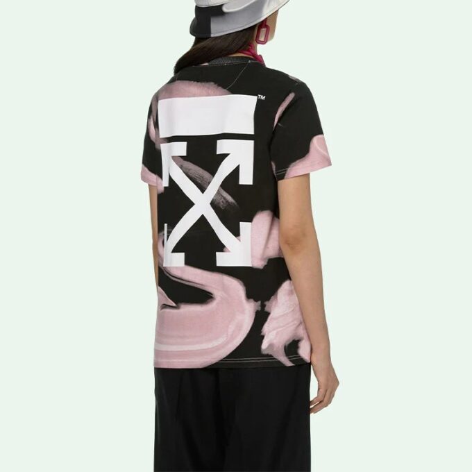 Off-White Liquid Melt Casual Tee «Nude White»