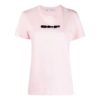 Off-White Logo Bomull Kortærmet Slim Fit-versjon Rosa