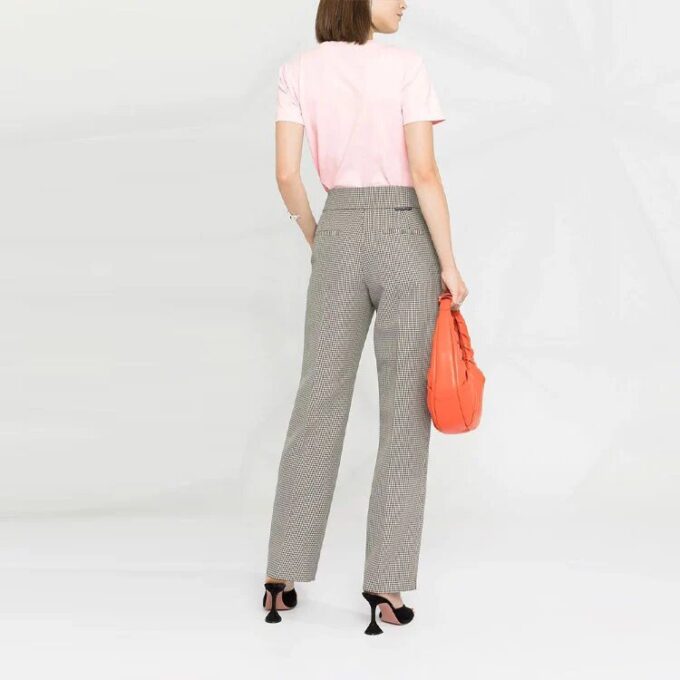 Off-White Logo Bomull Kortærmet Slim Fit-versjon Rosa