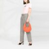 Off-White Logo Bomull Kortærmet Slim Fit-versjon Rosa