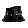 Off-White Logo fiskerhatt svart