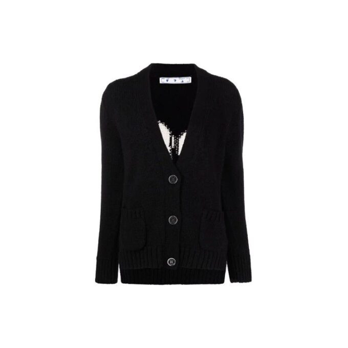Off-White Logo Floating Cardigan «Black»