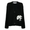 Off-White Logo Intarsia Cardigan «Black White»
