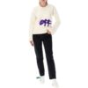 Off-White Logo Intarsia Crewneck «White Purple»