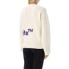Off-White Logo Intarsia Crewneck «White Purple»